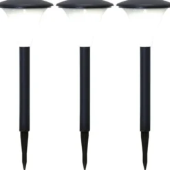 Star Trading Solcellspollare 3-p Faro 26cm, Black