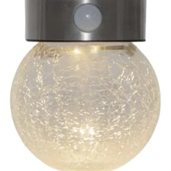 Star Trading Solcellsvägglykta Glory Transparent 14,5cm