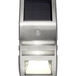Star Trading Solcellsvägglykta Wally Silver 17cm