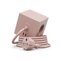 Avolt Square 1 USB-C/magnet grenuttag, Old Pink 1,8m
