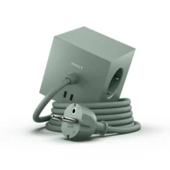 Avolt Square 1 USB-C/magnet grenuttag, Oak Green 1,8m