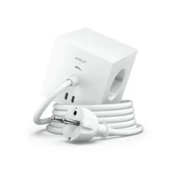 Avolt Square 1 USB-C/magnet grenuttag, White Martinelli Luce edition 1,8m