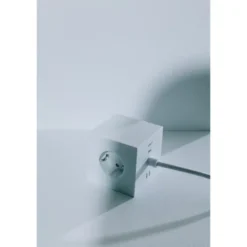 Avolt Square 1 USB-C/magnet grenuttag, White Martinelli Luce edition 1,8m