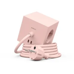 Avolt Square 1 USB-C/magnet grenuttag, New Pink 1,8m