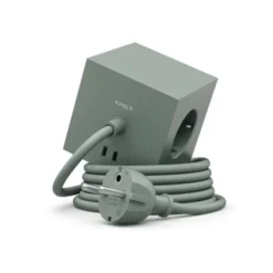 Avolt Square 1 USB-C/magnet grenuttag, Oak Green 3m