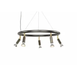 Örsjö Belysning Star 5 spotlight rund, rå stål 60cm