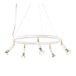 Örsjö Belysning Star 5 spotlight rund, vit 60cm