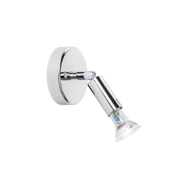 Örsjö Belysning Star 1 vägglampa, förnicklad mässing (kabel med dimmer)