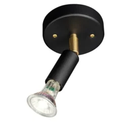 Örsjö Belysning Star 1 vägglampa, Svart struktur (med kopplingshus)