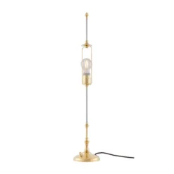 Karlskrona Lampfabrik Stiernstedt Bordslampa, Polerad mässing