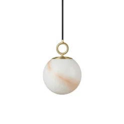 Halo Design Stockholm Pendel marmor/brun Ø18
