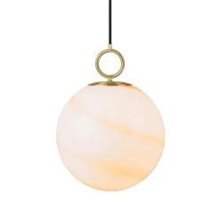 Halo Design Stockholm Pendel marmor/brun Ø30