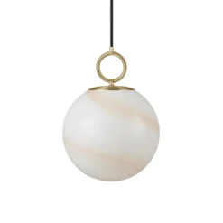 Halo Design Stockholm Pendel marmor/brun Ø25
