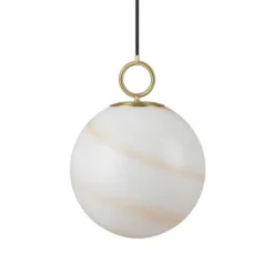 Halo Design Stockholm Pendel marmor/brun Ø30