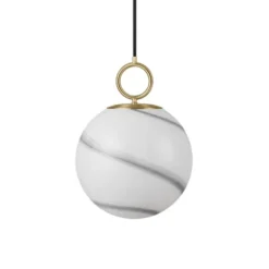 Halo Design Stockholm Pendel marmor/grå Ø25