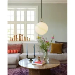 Halo Design Stockholm Pendel marmor/grön Ø30