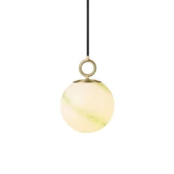 Halo Design Stockholm Pendel marmor/grön Ø18