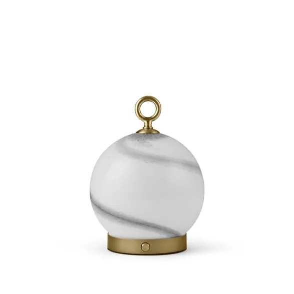 Halo Design Stockholm uppladdningsbar bordslampa marmor/grå Ø15