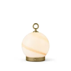 Halo Design Stockholm uppladdningsbar bordslampa marmor/brun Ø15
