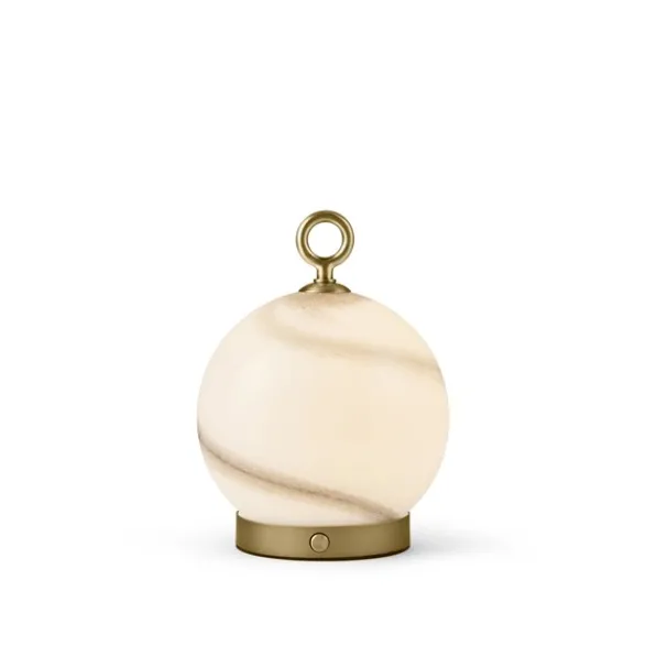 Halo Design Stockholm uppladdningsbar bordslampa marmor/grå Ø15