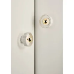 Tom Dixon Stone vägglampa LED, vit marmor/mässing