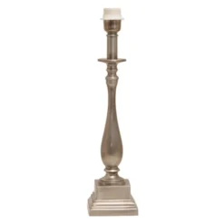 Hallbergs Belysning Strada Lampfot Låg Antik Silver 11,5cm