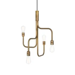 Konsthantverk Strapatz taklampa, råmässing 45cm
