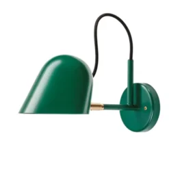 Örsjö Belysning Streck Vägglampa med kopplingshus, Tallgrön/mässing