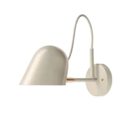 Örsjö Belysning Streck vägglampa med kopplingshus, Varmgrå/mässing