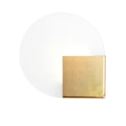 Örsjö Belysning Sun Vägglampa, Badrumslampa Rå mässing