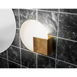 Örsjö Belysning Sun Vägglampa, Badrumslampa Rå mässing