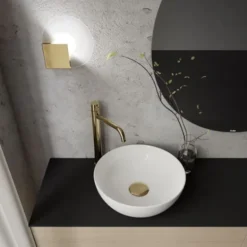 Örsjö Belysning Sun Vägglampa, Badrumslampa Rå mässing