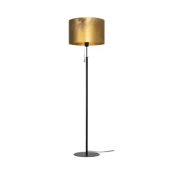 Konsthantverk Svep golvlampa, mattsvart 148cm