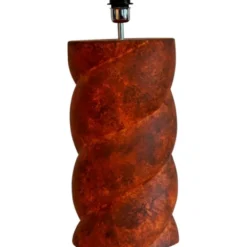 Hallbergs Belysning Swirl Lampfot Dark terracotta 23cm