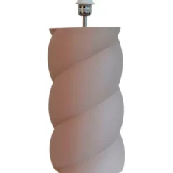 Hallbergs Belysning Swirl Lampfot Greige 23cm