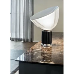 FLOS Taccia LED small bordslampa, silver
