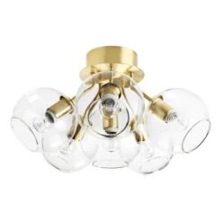 Co Bankeryd Tage plafond, mässing/klarglas 50cm