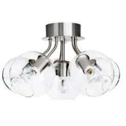 Co Bankeryd Tage plafond, silver/klar 50cm
