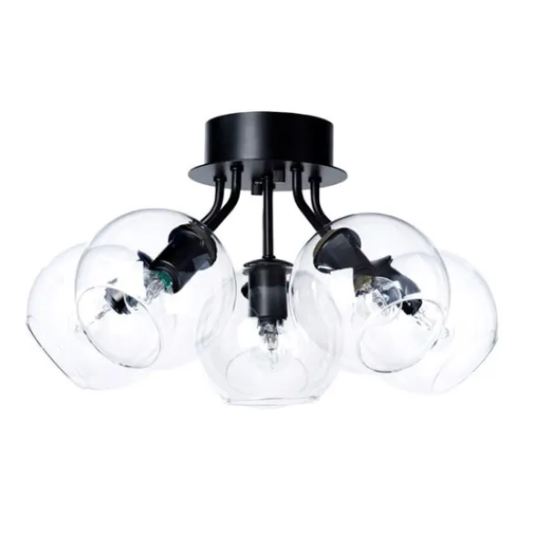 Co Bankeryd Tage plafond, svart/glas 50cm