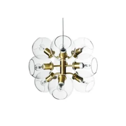 Co Bankeryd Tage 50 taklampa, mässing/klar 45cm