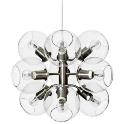 Co Bankeryd Tage 50 taklampa, silver/klar 45cm