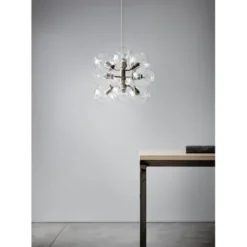 Co Bankeryd Tage 50 taklampa, silver/klar 45cm