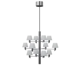 Herstal Takkrona Gil 12 krom/opal glas