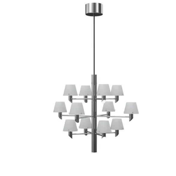 Herstal Takkrona Gil 12 krom/opal glas