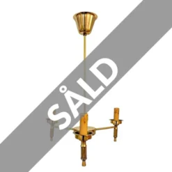 Vintage by Bright 1-2-3 Taklampa 3armar Mässing , 50 cm