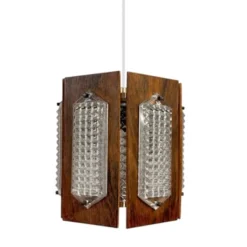 Vintage by Bright 1-2-3 Taklampa Bruno, trä/glas