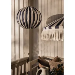 Alde & Lind Taklampa Capri D45 s/v E27 5m IP44 blå/vit