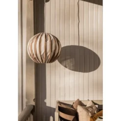 Alde & Lind Taklampa Capri D45 s/v E27 5m IP44 taupe/vit