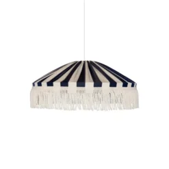 Alde & Lind Taklampa Capri D50 s/v frans E27 5m IP44 blå/vit