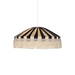 Alde & Lind Taklampa Capri D50 s/v frans E27 5m IP44 blå/vit
